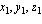 x[1], y[1], z[1]
