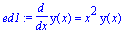 ed1 := diff(y(x),x) = x^2*y(x)