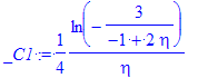 _C1 := 1/4*ln(-3/(-1+2*eta))/eta