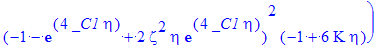 -4*eta^2*zeta*exp(4*_C1*eta)/(-1-exp(4*_C1*eta)+2*zeta^2*eta*exp(4*_C1*eta))^2/Pi/R^3 = -1/4*eta^2*(-3*Kappa-3*Kappa*exp(4*_C1*eta)+6*Kappa*zeta^2*eta*exp(4*_C1*eta)+3*zeta^2-zeta^2*exp(4*_C1*eta)+2*ze...
