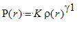 P(r) = K*rho(r)^gamma1