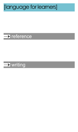 [language for learners]
voa for english learners
bbc for english learners
guardian’s learning english

￼ reference
virtual reference desk
the free dictionary
merriam webster

￼ writing
purdue online writing lab
mla citation style
writer’s digest
new come ave