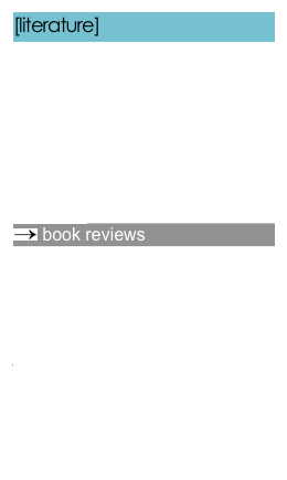 [literature]
bartleby’s great books online
cambridge history of american and english literature
good reads
university of virginia’s hypertext
the edgars
daily lit
written voices
poets.org
￼ book reviews
the new york review of books
book forum
new york times book reviews
readerville
usa today’s books
january magazine
publisher’s weekly
book browse
book reporter